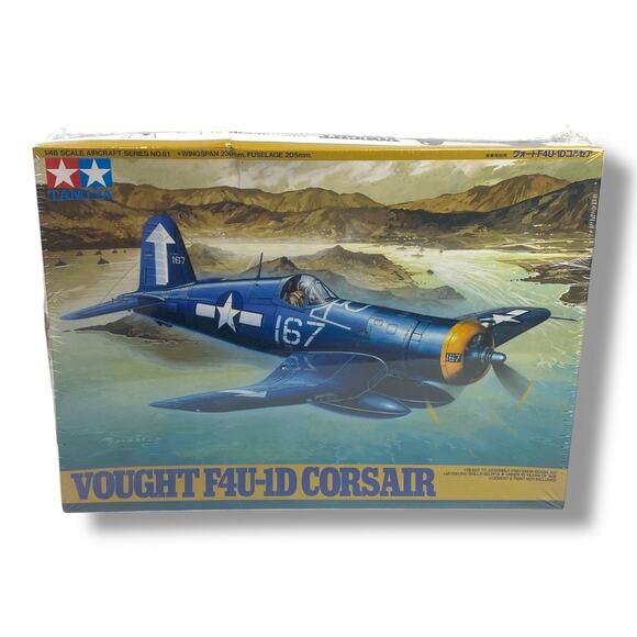 1/48 Tamiya F4U-1D Corsair Aircraft #61061 New Sealed In Box - Picture 1 of 4